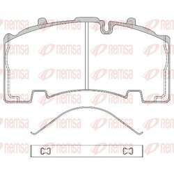 Sada brzdových platničiek kotúčovej brzdy REMSA JCA 1555.00