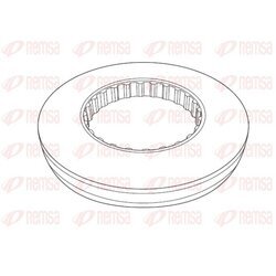 Brzdový kotúč REMSA NCA1177.10