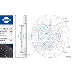 Brzdový kotúč ROTINGER RT 21011HP-GL T9