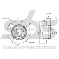 Brzdový kotúč SBS 1815201522 - obr. 2