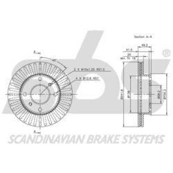 Brzdový kotúč SBS 1815202230 - obr. 2