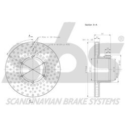 Brzdový kotúč SBS 1815203398 - obr. 1