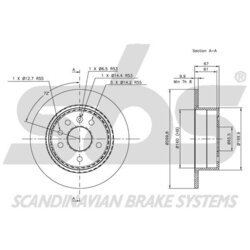 Brzdový kotúč SBS 1815203610 - obr. 2