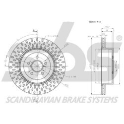 Brzdový kotúč SBS 1815204423 - obr. 2