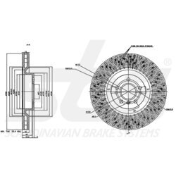 Brzdový kotúč SBS 18153133139 - obr. 2