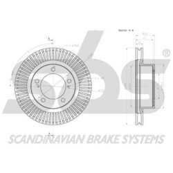 Brzdový kotúč SBS 18153145171 - obr. 2