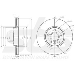 Brzdový kotúč SBS 1815314874 - obr. 2