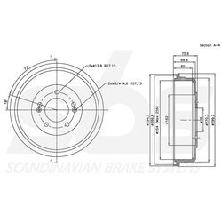 Brzdový bubon SBS 1825253418 - obr. 2