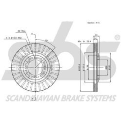 Brzdový kotúč SBS 1815203013 - obr. 1