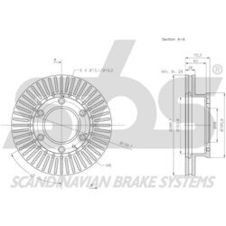 Brzdový kotúč SBS 1815203271 - obr. 2