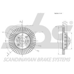 Brzdový kotúč SBS 1815203501 - obr. 2