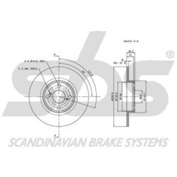 Brzdový kotúč SBS 1815204587 - obr. 2