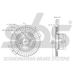 Brzdový kotúč SBS 18152047113 - obr. 2