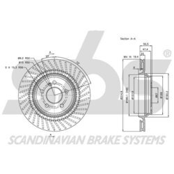 Brzdový kotúč SBS 1815313384 - obr. 2