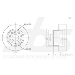 Brzdový kotúč SBS 1815314307 - obr. 2