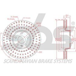 Brzdový kotúč SBS 18153147169 - obr. 2