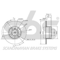 Brzdový kotúč SBS 1815201518 - obr. 2