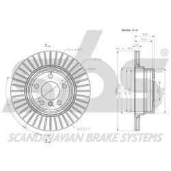 Brzdový kotúč SBS 1815201585 - obr. 2