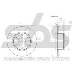 Brzdový kotúč SBS 1815202360 - obr. 2