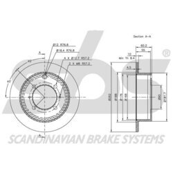 Brzdový kotúč SBS 1815203024 - obr. 2