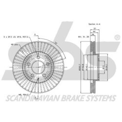 Brzdový kotúč SBS 1815203247 - obr. 2