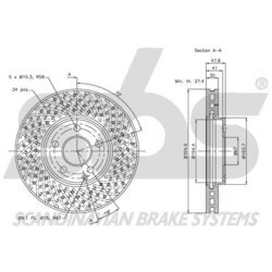 Brzdový kotúč SBS 1815203381 - obr. 1