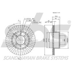 Brzdový kotúč SBS 1815204109 - obr. 1