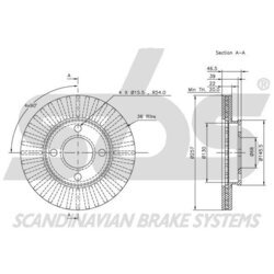 Brzdový kotúč SBS 1815204719 - obr. 2