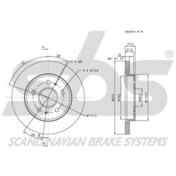 Brzdový kotúč SBS 1815205112 - obr. 2