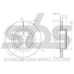 Brzdový kotúč SBS 1815209326 - obr. 2