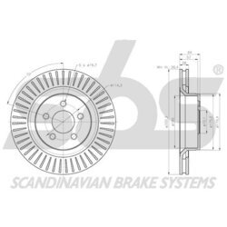 Brzdový kotúč SBS 1815319331 - obr. 2