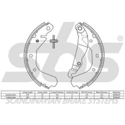 Sada brzdových čeľustí SBS 18492736413 - obr. 1