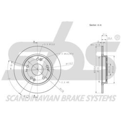 Brzdový kotúč SBS 1815202655 - obr. 2