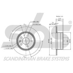 Brzdový kotúč SBS 1815203305 - obr. 2