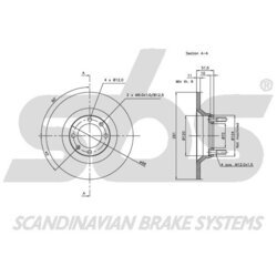 Brzdový kotúč SBS 1815201003 - obr. 1