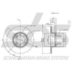 Brzdový kotúč SBS 1815201008 - obr. 1