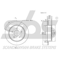 Brzdový kotúč SBS 1815202572 - obr. 2