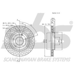 Brzdový kotúč SBS 1815203369 - obr. 2