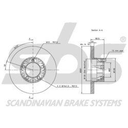 Brzdový kotúč SBS 1815204709 - obr. 1