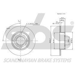 Brzdový kotúč SBS 1815204777 - obr. 2