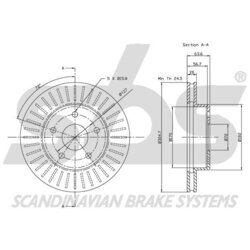 Brzdový kotúč SBS 1815209303 - obr. 2