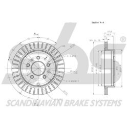 Brzdový kotúč SBS 1815313277 - obr. 2