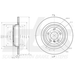 Brzdový kotúč SBS 18153133146 - obr. 2