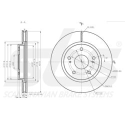 Brzdový kotúč SBS 1815315241 - obr. 2