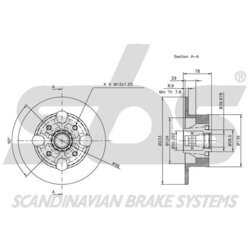 Brzdový kotúč SBS 1815201002 - obr. 2