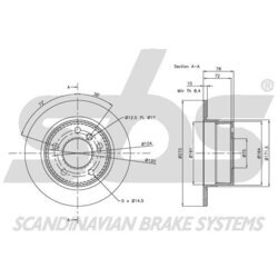 Brzdový kotúč SBS 1815201538 - obr. 2