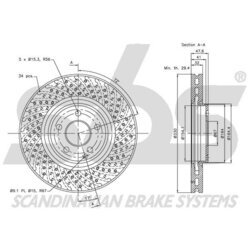 Brzdový kotúč SBS 1815203382 - obr. 2