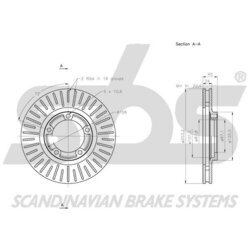 Brzdový kotúč SBS 1815203405 - obr. 2