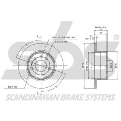 Brzdový kotúč SBS 1815203626 - obr. 2