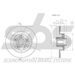 Brzdový kotúč SBS 1815203989 - obr. 2